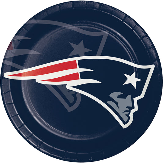 New England Patriots Dinner Plates 96 ct