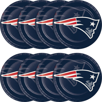 New England Patriots Dinner Plates 96 ct