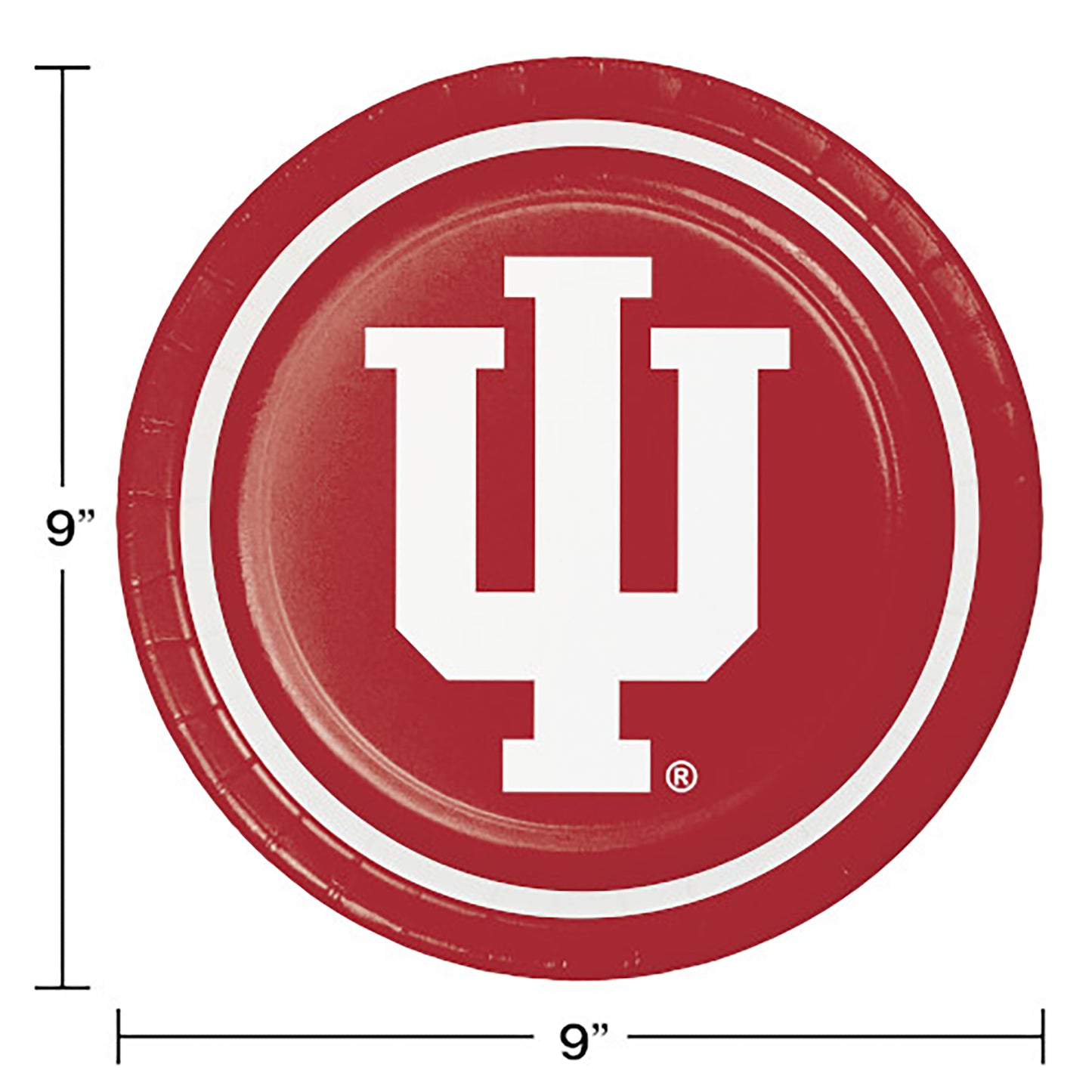 Indiana University Dinner Plate 96 ct