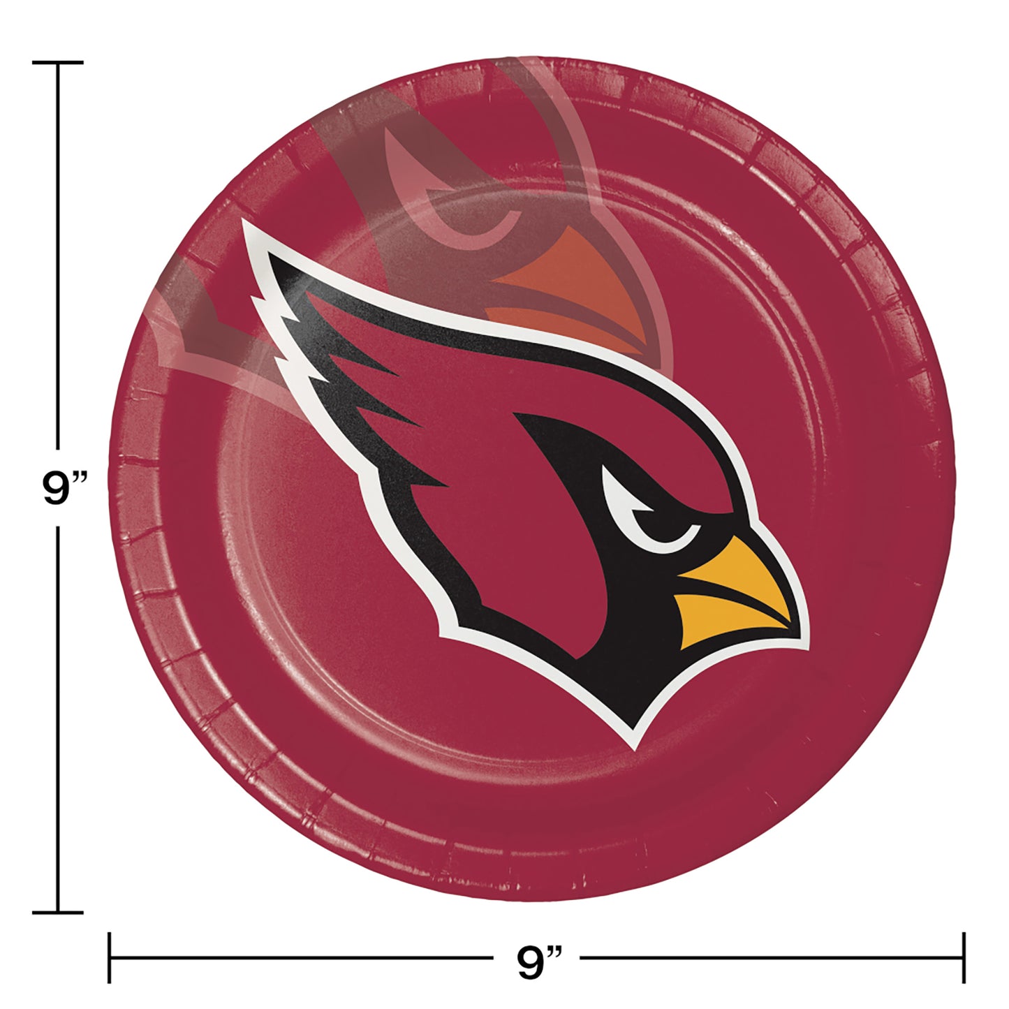 Arizona Cardinals Dinner Plates 96 ct