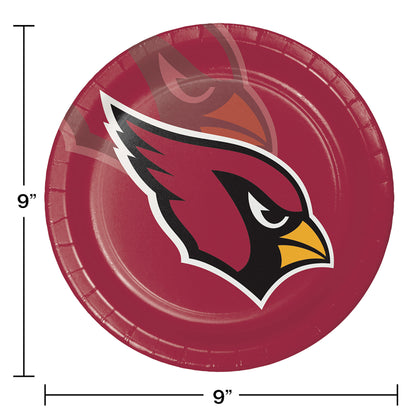 Arizona Cardinals Dinner Plates 96 ct