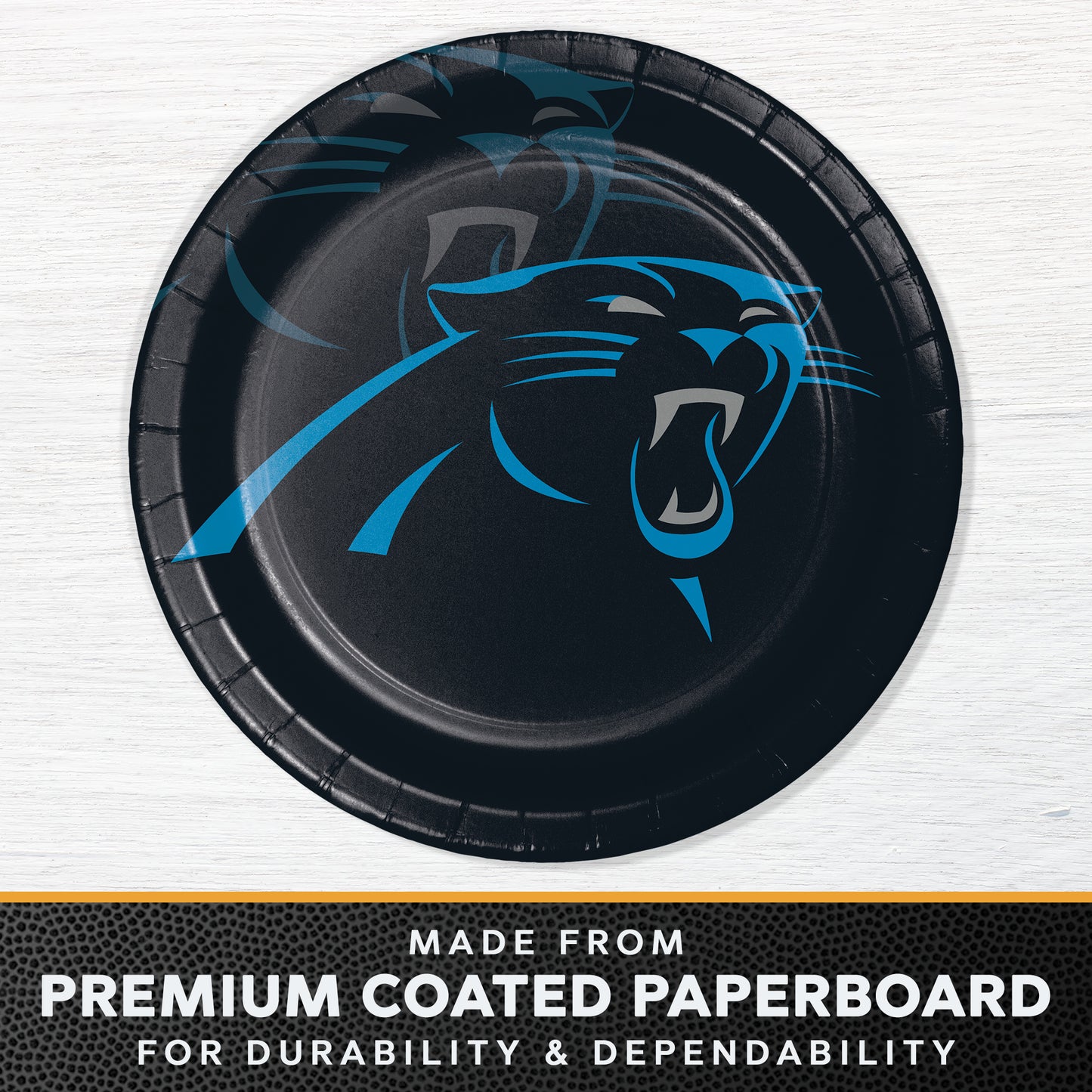 Carolina Panthers Dinner Plates 96 ct