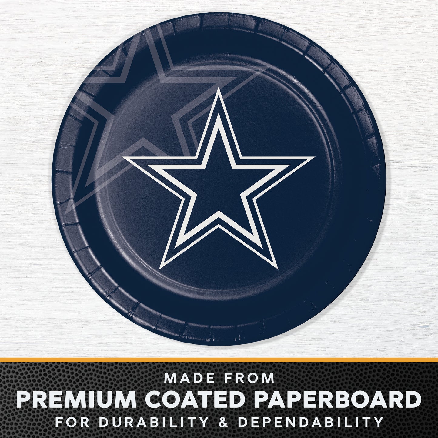 Dallas Cowboys Dinner Plates 96 ct