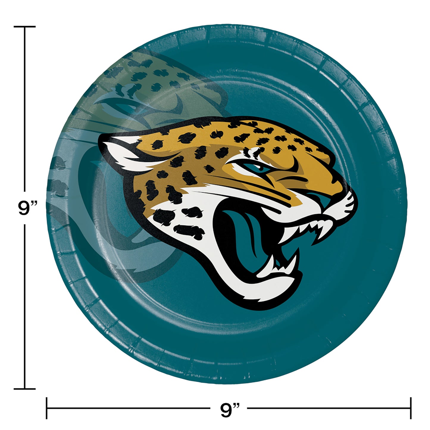 Jacksonville Jaguars Dinner Plates 96 ct