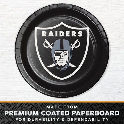Las Vegas Raiders Dinner Plates 96 ct