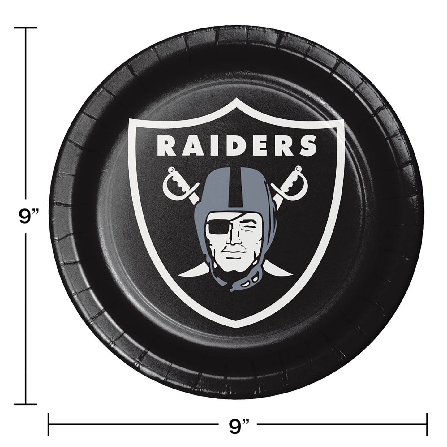 Las Vegas Raiders Dinner Plates 96 ct