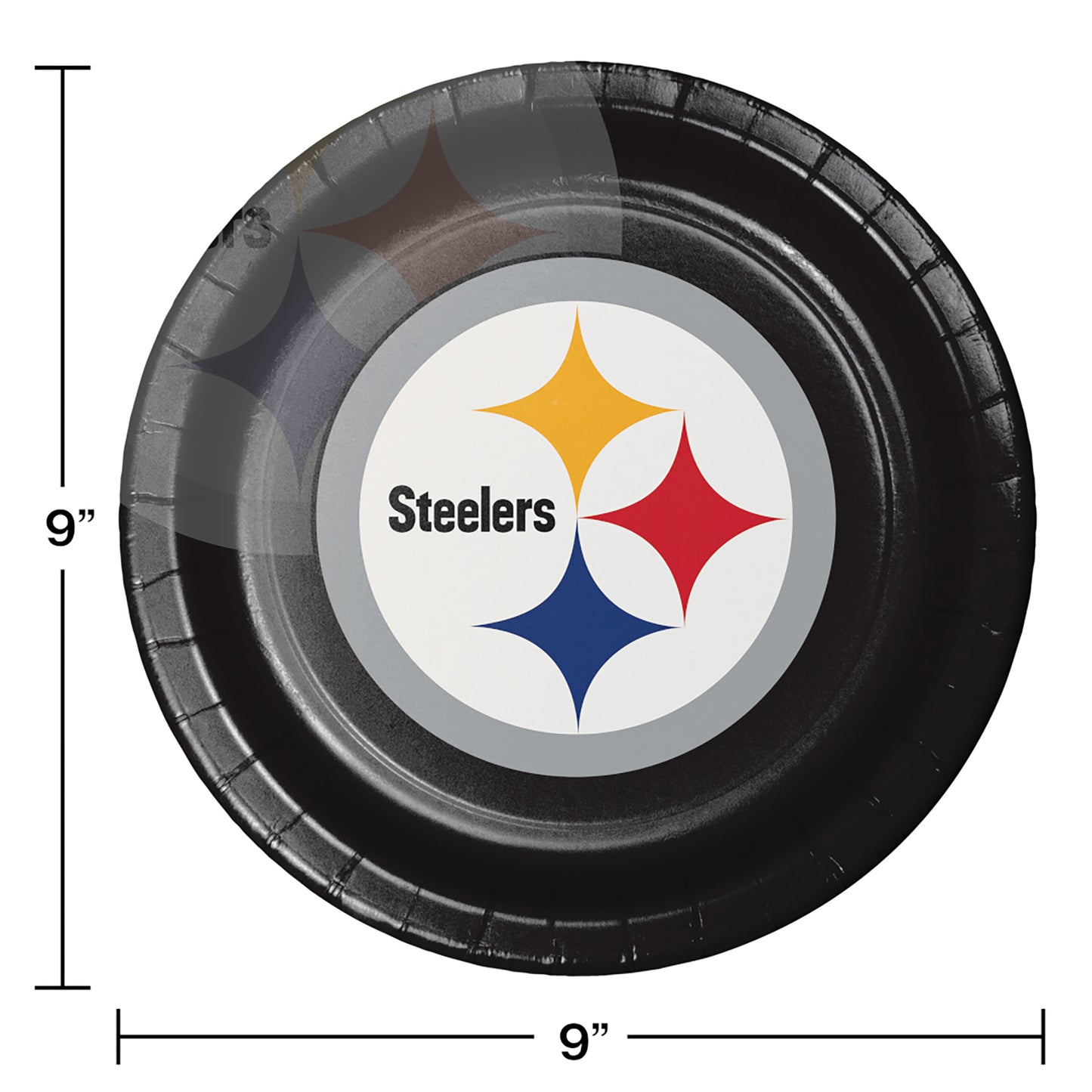 Pittsburgh Steelers Dinner Plates 96 ct
