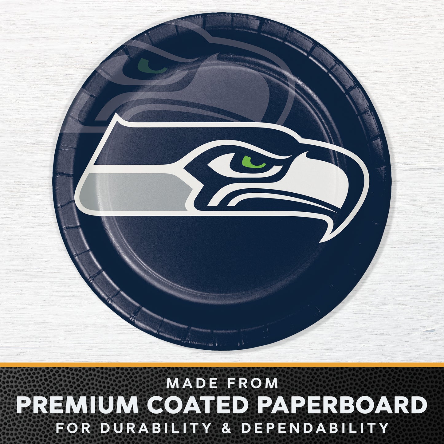 Seattle Seahawks Dinner Plates 96 ct
