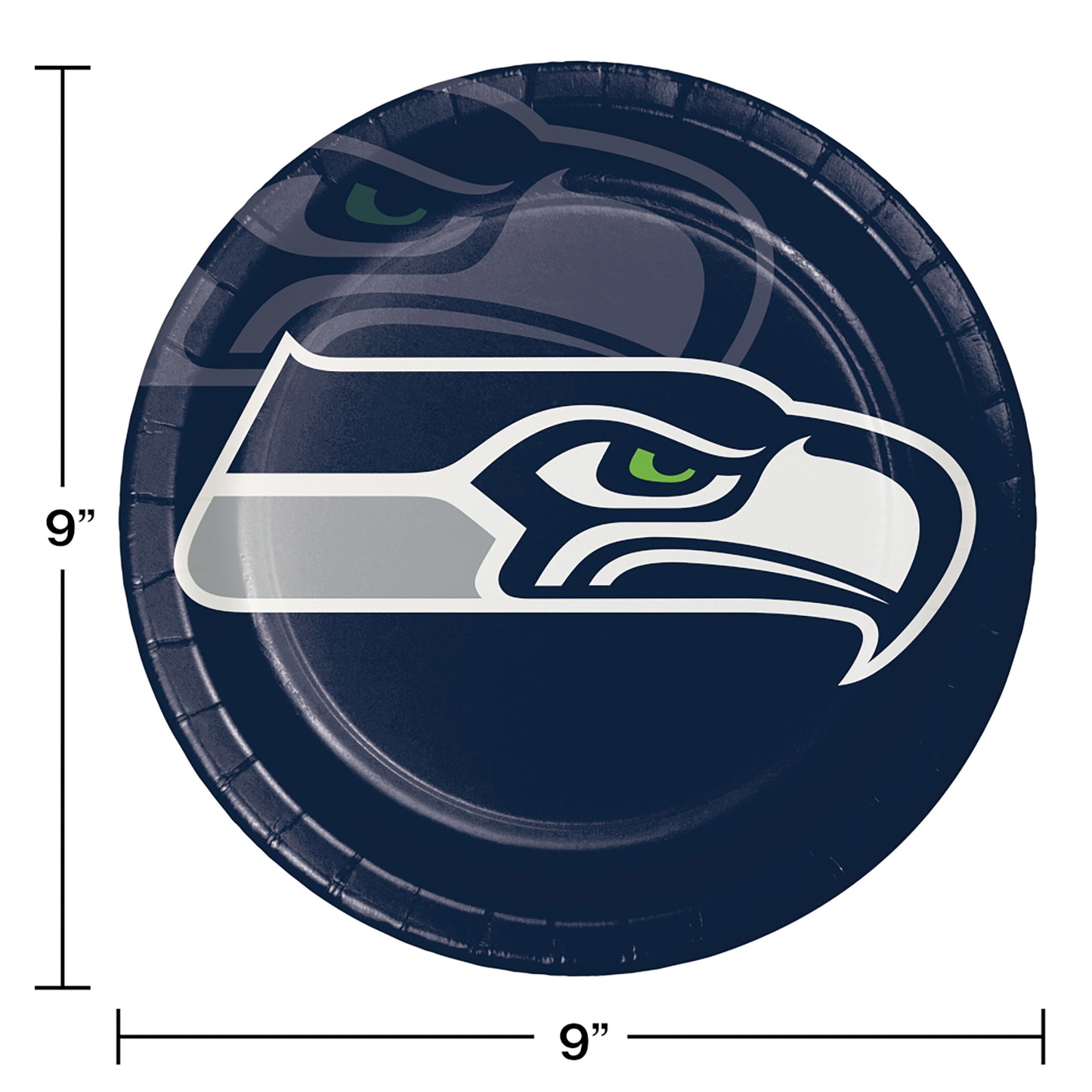 Seattle Seahawks Dinner Plates 96 ct