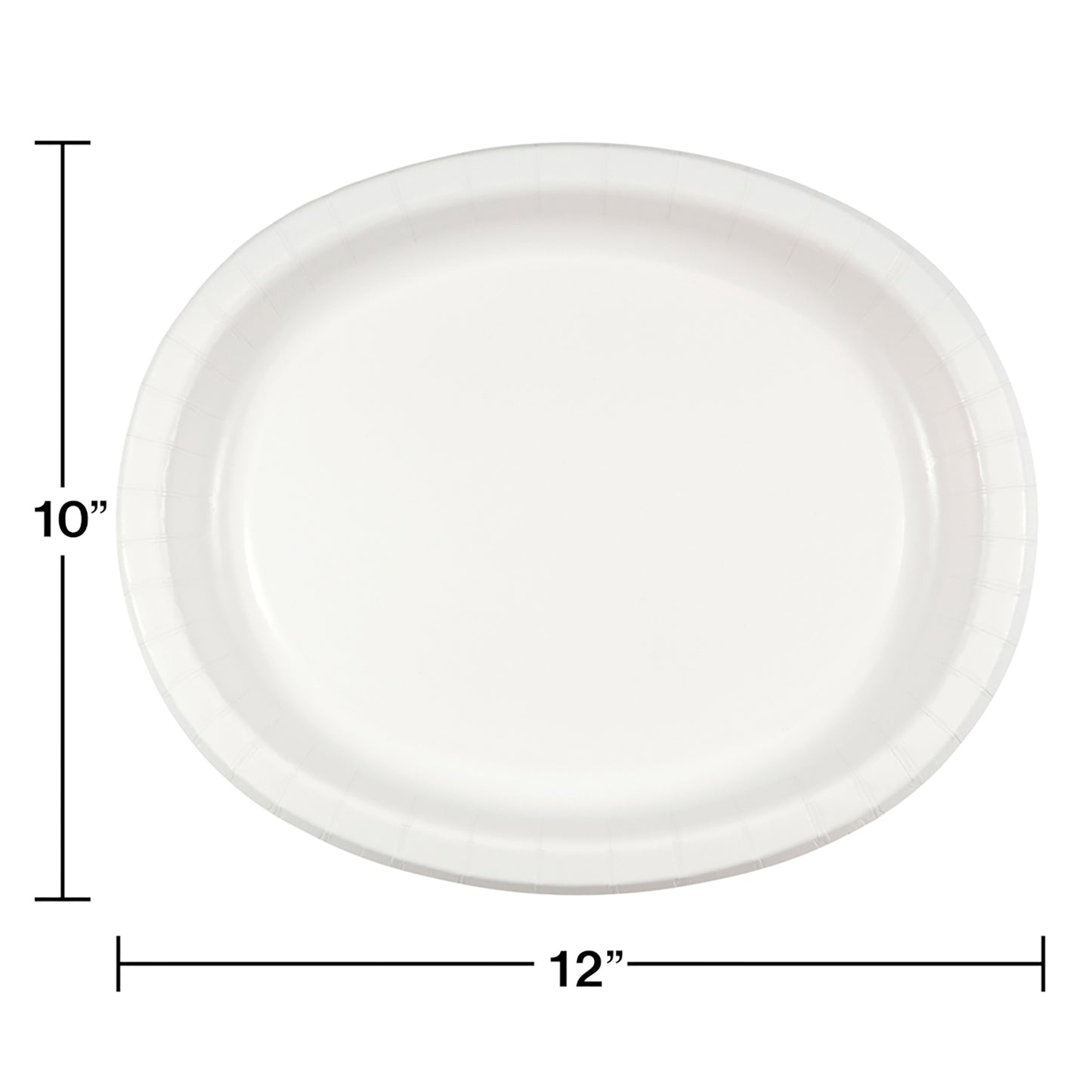 White SturdyStyle Oval Platters 96 ct