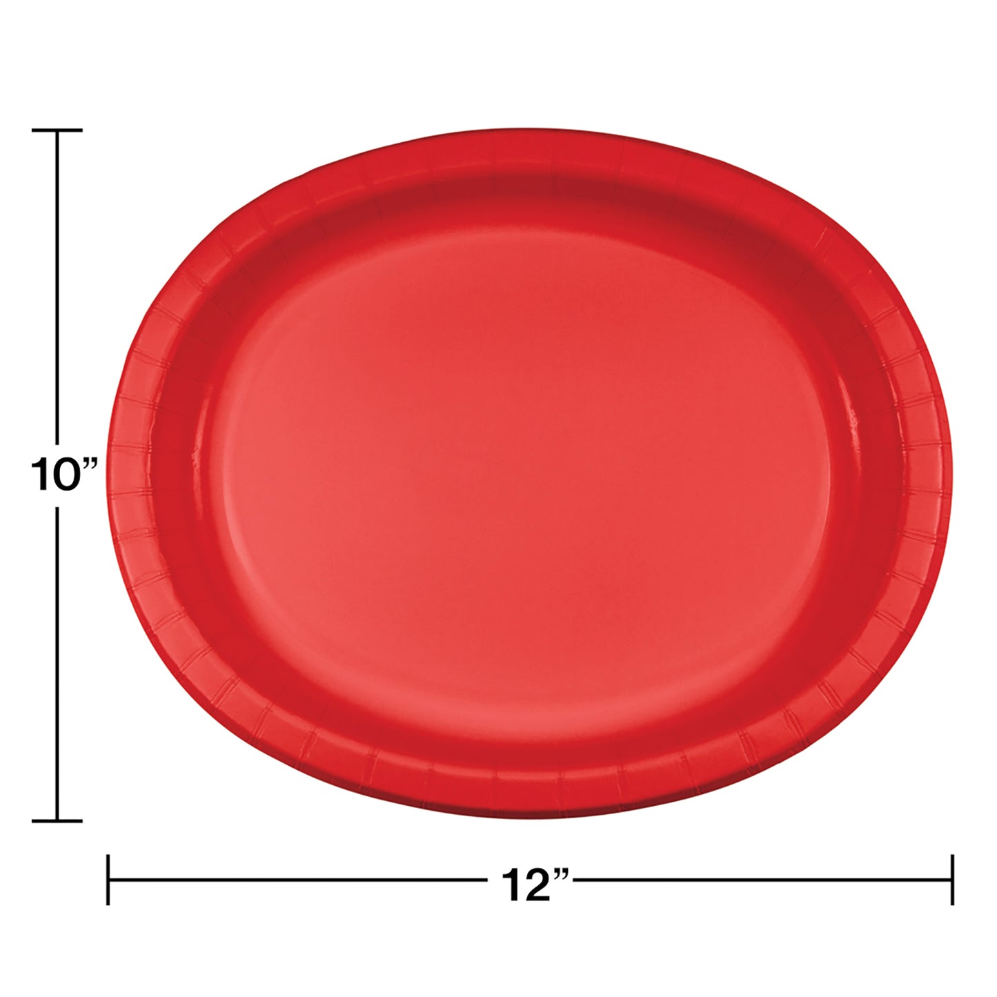 Classic Red SturdyStyle Oval Platters 96 ct