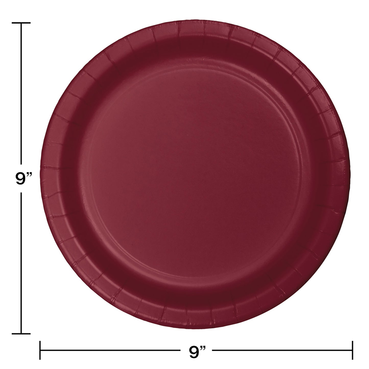 Burgundy SturdyStyle Dinner Plates 240 ct