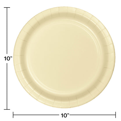 Ivory SturdyStyle Banquet Plates 240 ct