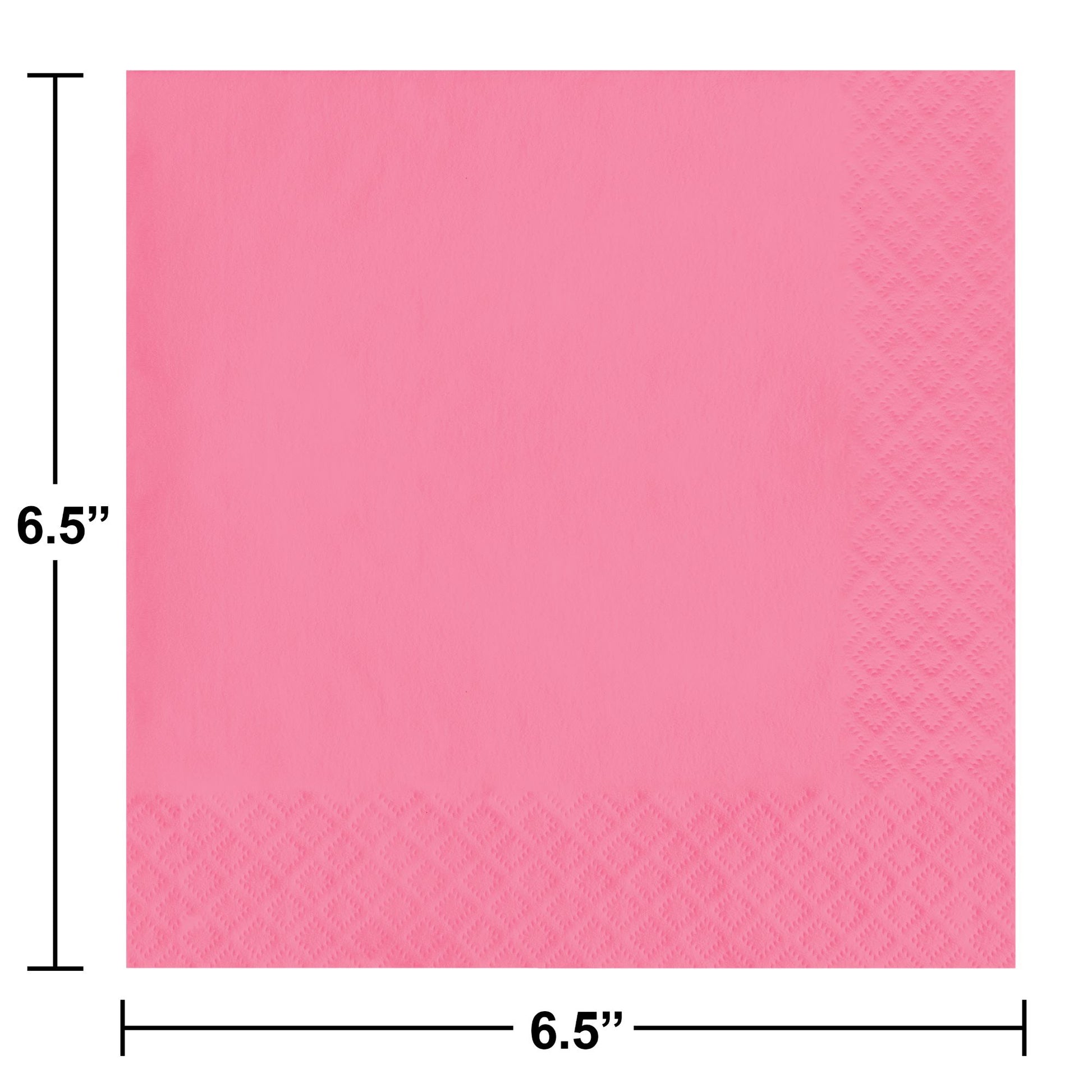 Value Friendly Candy Pink Luncheon Napkins 240 ct Dimension Image