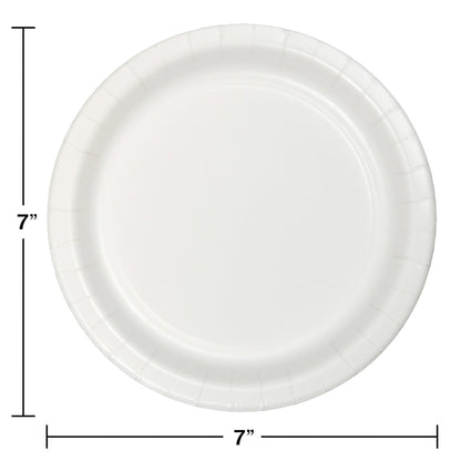 Value Friendly White Dessert Plates 96 ct