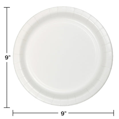 Value Friendly White Dinner Plates 96 ct