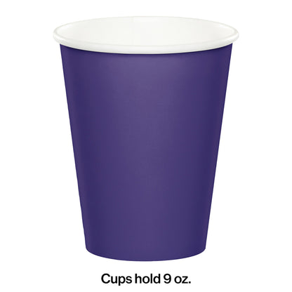 Purple 9 oz Hot & Cold Cups 240 ct