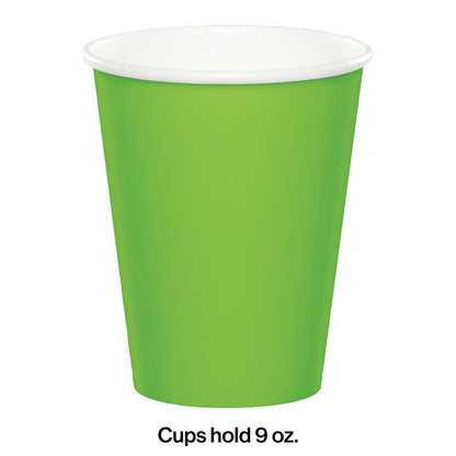 Value Friendly Fresh Lime Green 9 oz Hot & Cold Cups 96 ct