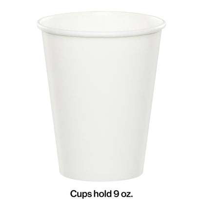 Value Friendly White 9 oz Hot & Cold Cups 96 ct