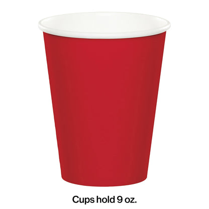 Value Friendly Classic Red 9 oz Hot & Cold Cups 96 ct