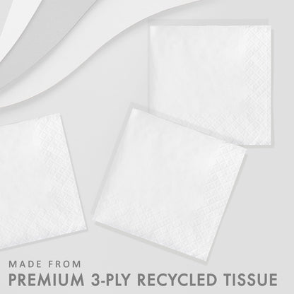 White Beverage Napkins 3-Ply 500 ct Feature Image