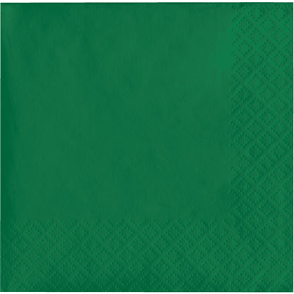 Emerald Green Beverage Napkins 3-Ply 500 ct