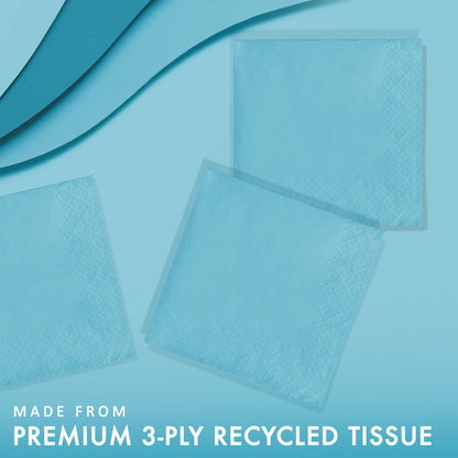 Pastel Blue Beverage Napkins 3-Ply 500 ct Feature Image