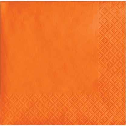 Sunkissed Orange Beverage Napkins 3-Ply 500 ct