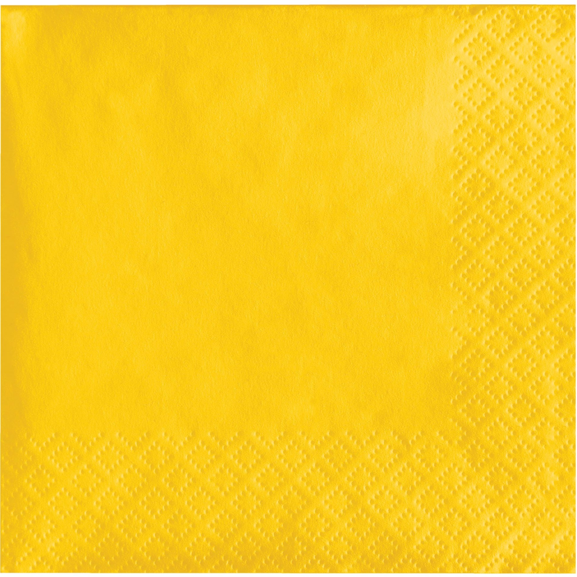 Value Friendly School Bus Yellow Beverage Napkins 240 ct