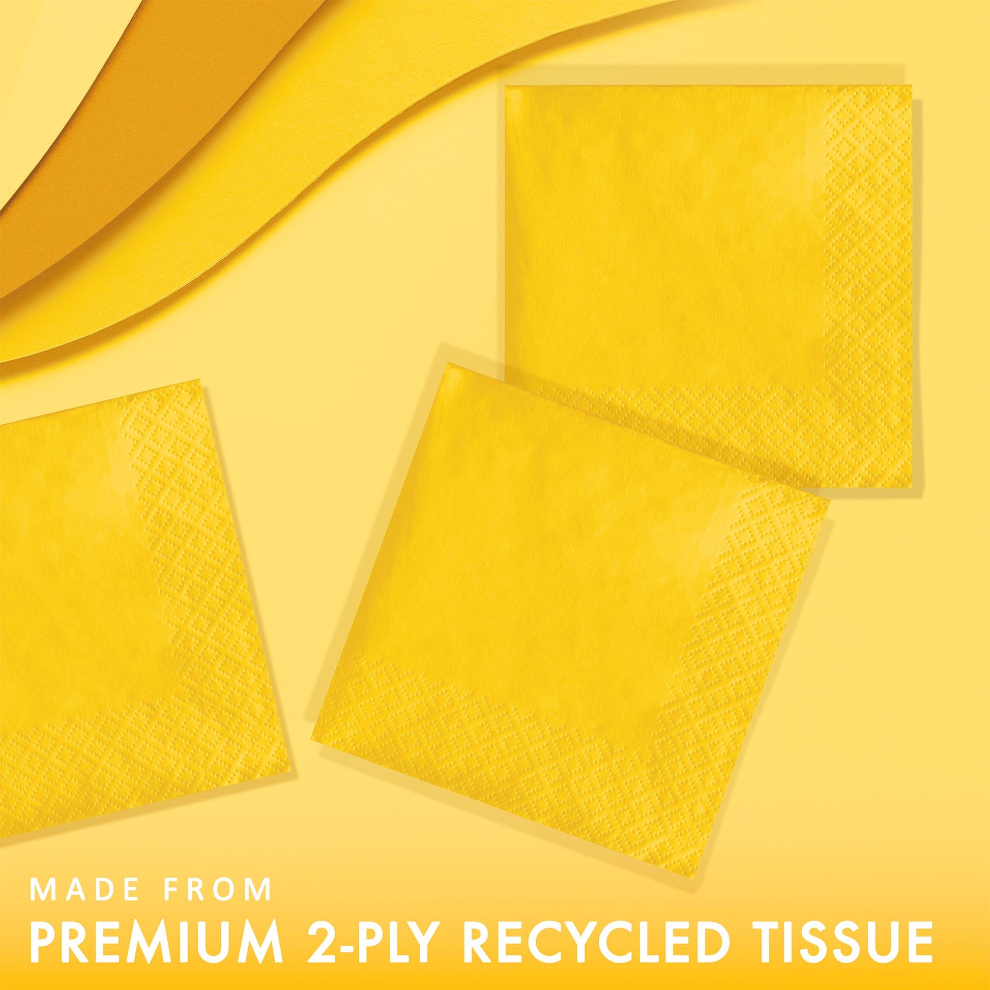 Value Friendly School Bus Yellow Beverage Napkins 240 ct Feature Image