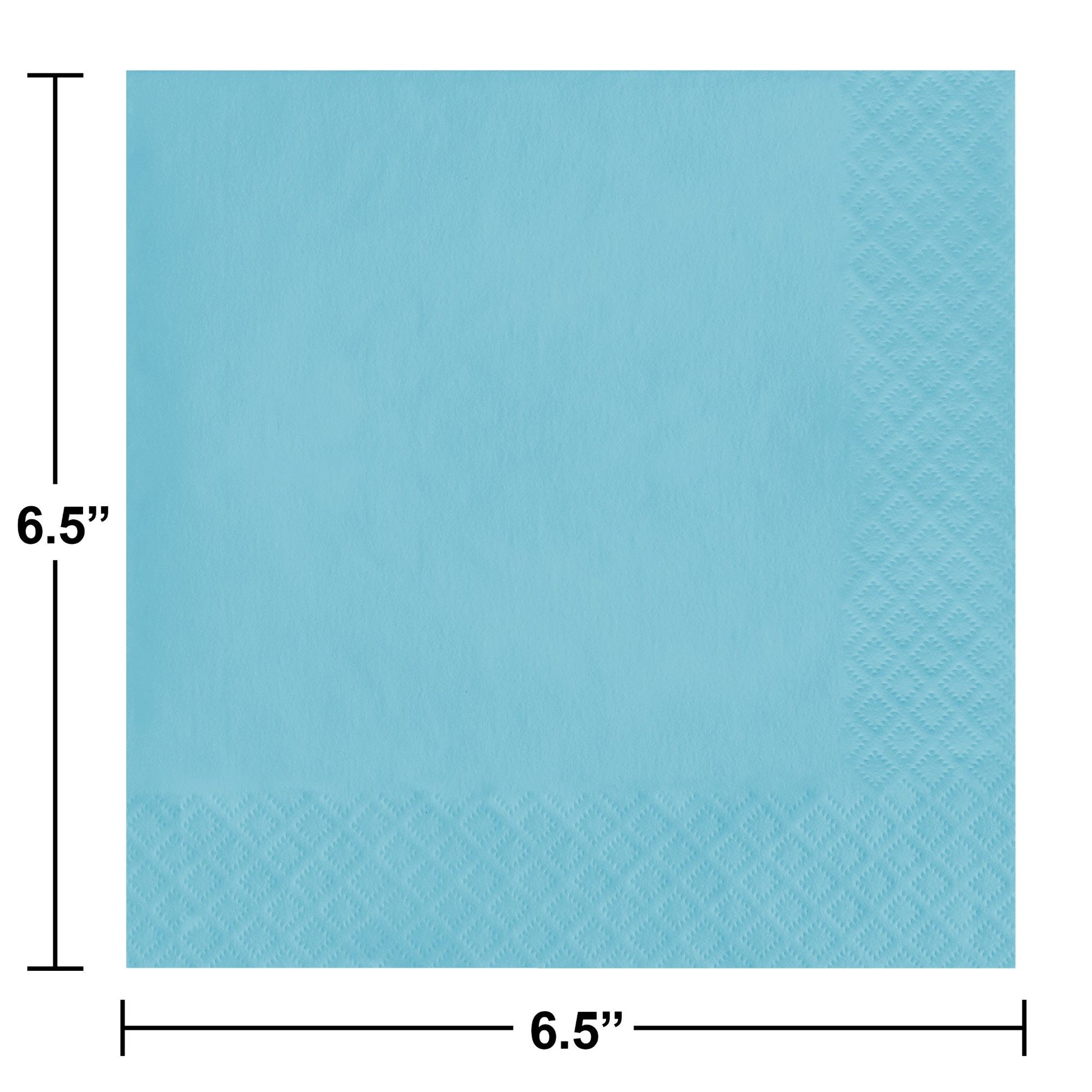 Pastel Blue Luncheon Napkins 3-Ply 500 ct Dimension Image