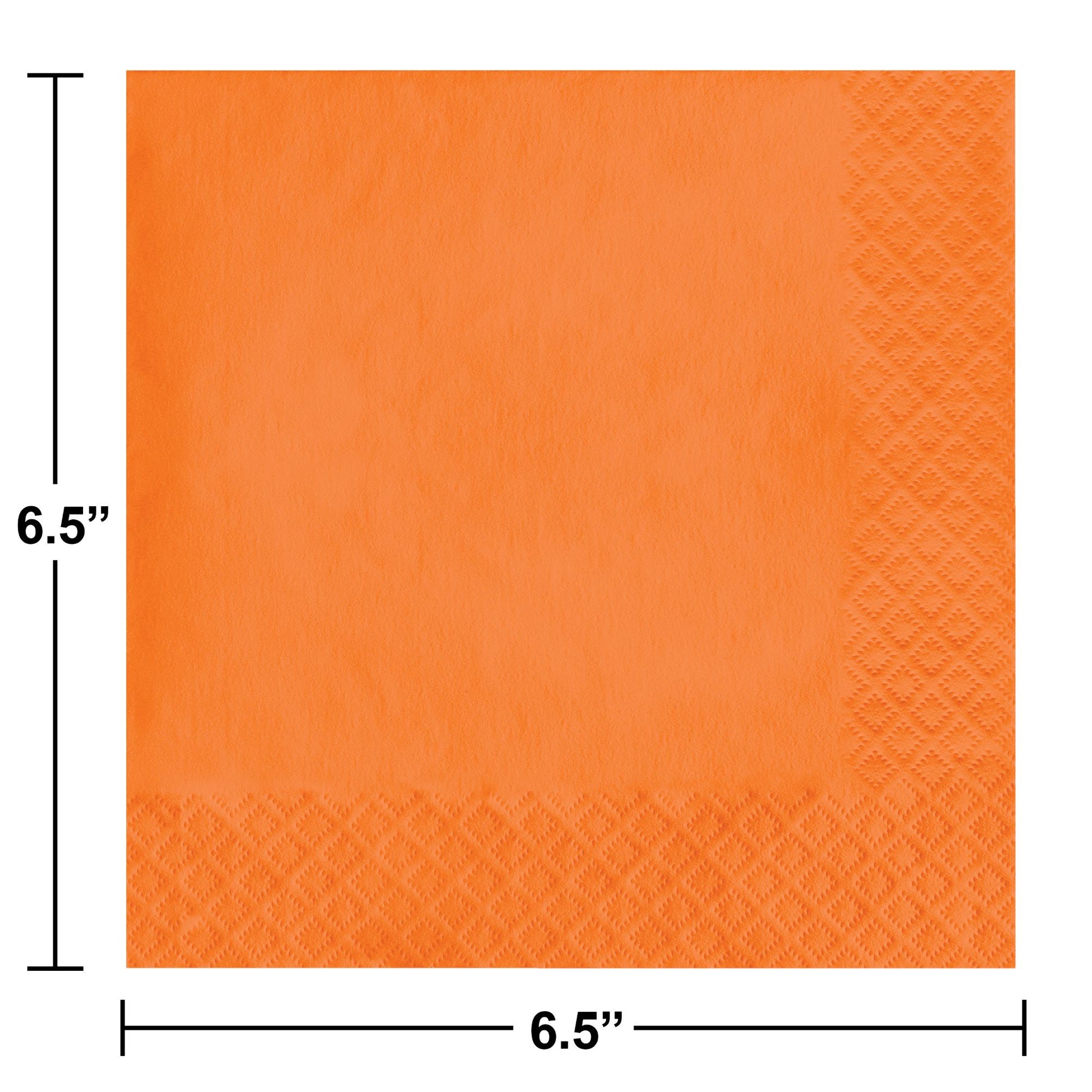Sunkissed Orange Luncheon Napkins 3-Ply 500 ct Dimension Image