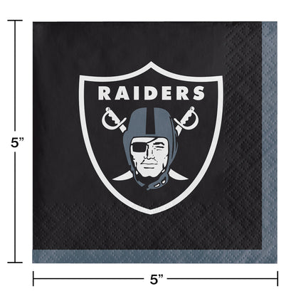 Las Vegas Raiders Beverage Napkins 192 ct