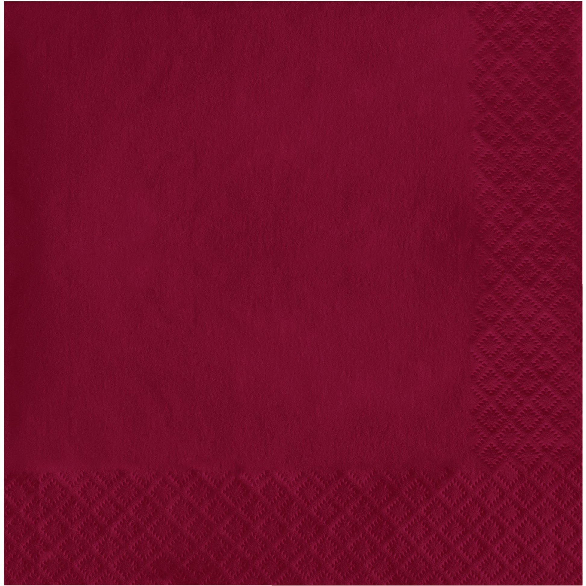 Burgundy 2-Ply Luncheon Napkins 600 ct