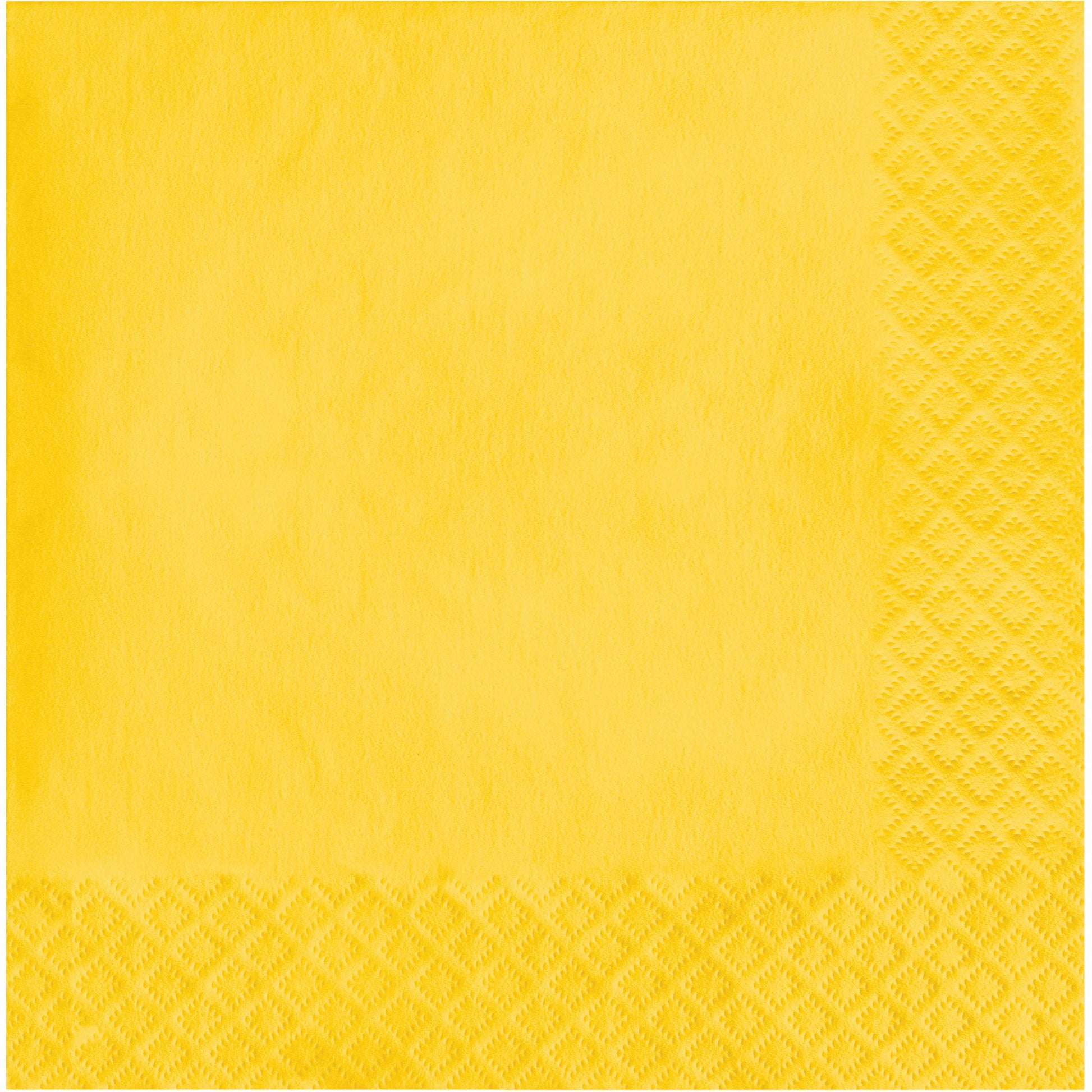 School Bus Yellow 2-Ply Luncheon Napkins 600 ct