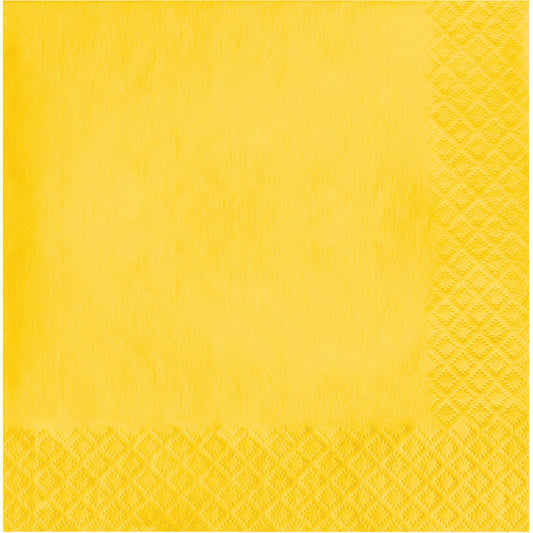 School Bus Yellow 2-Ply Luncheon Napkins 600 ct