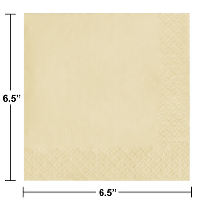Ivory 2-Ply Luncheon Napkins 600 ct Dimension Image