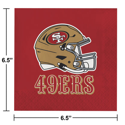 San Francisco 49ers Luncheon Napkins 192 ct