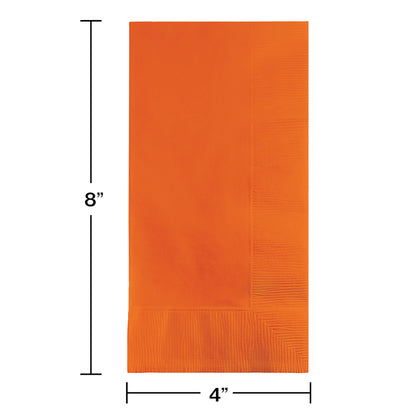 Sunkissed Orange 2-Ply Dinner Napkins 600 ct