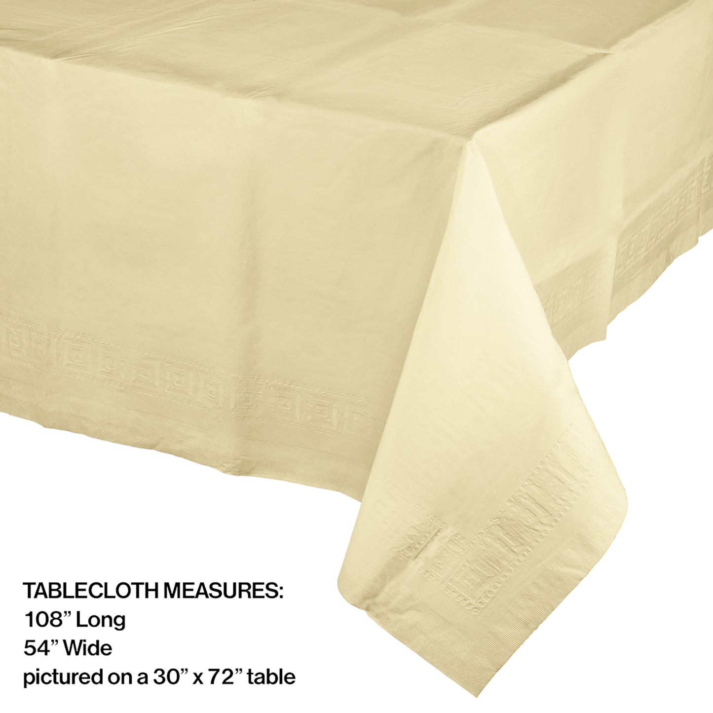 Ivory Paper Tablecloths 6 ct