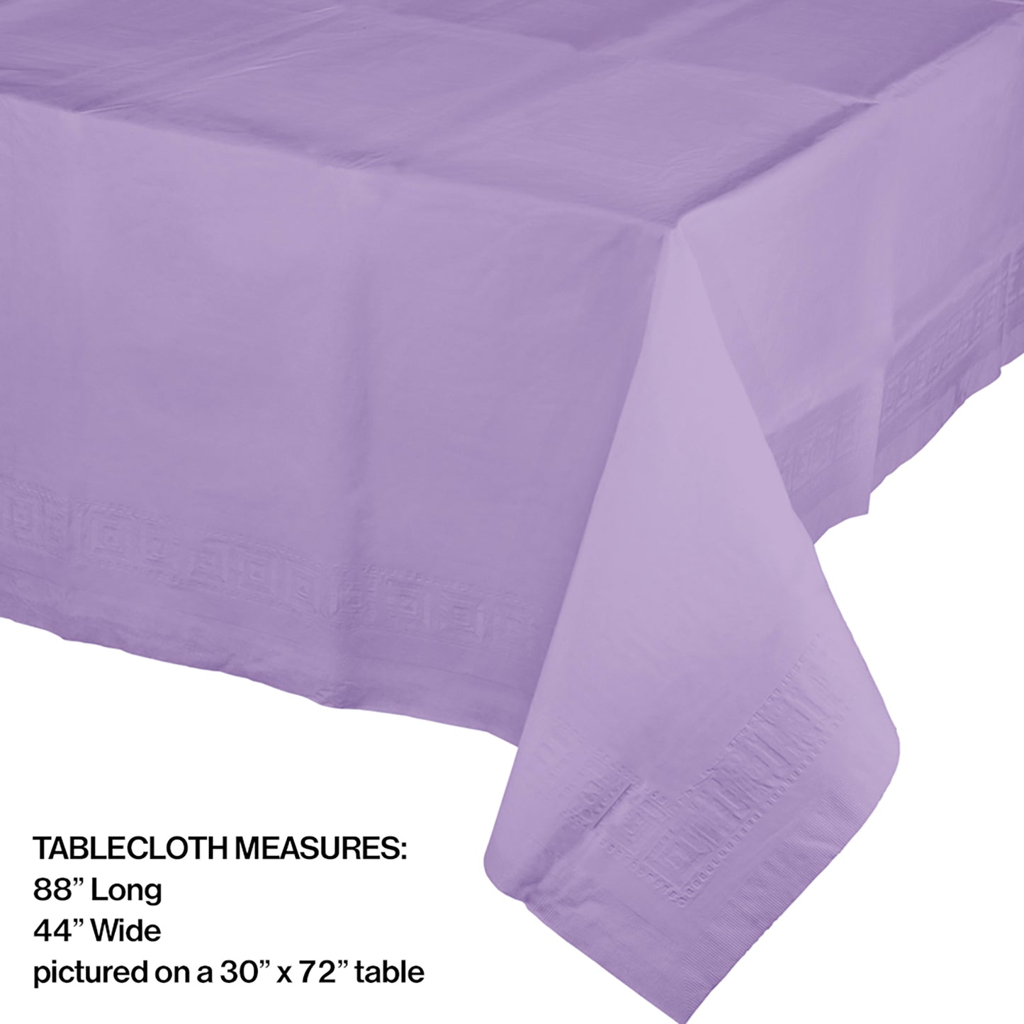 Luscious Lavender Paper Tablecloths 6 ct