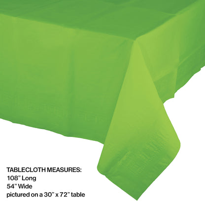 Fresh Lime Paper Tablecloths 6 ct