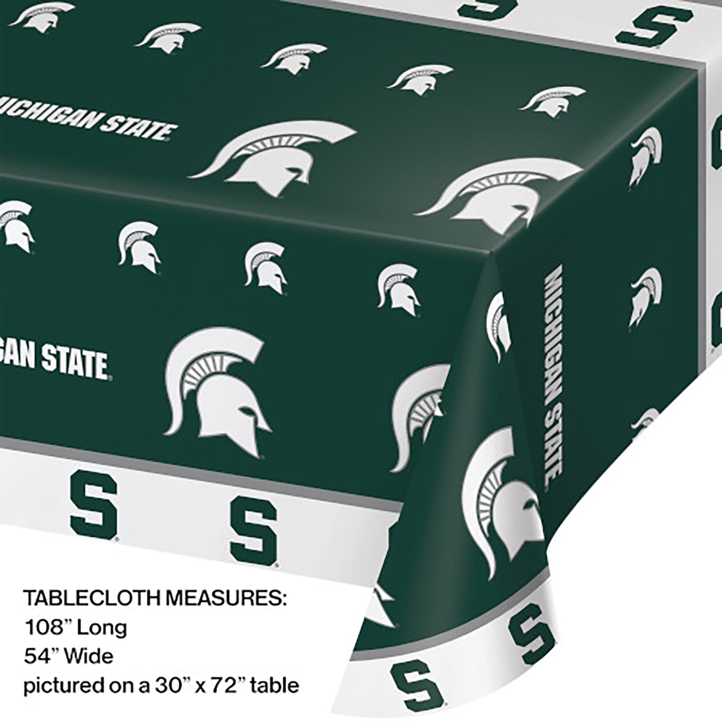 Michigan State University Plastic Tablecloths 12 ct