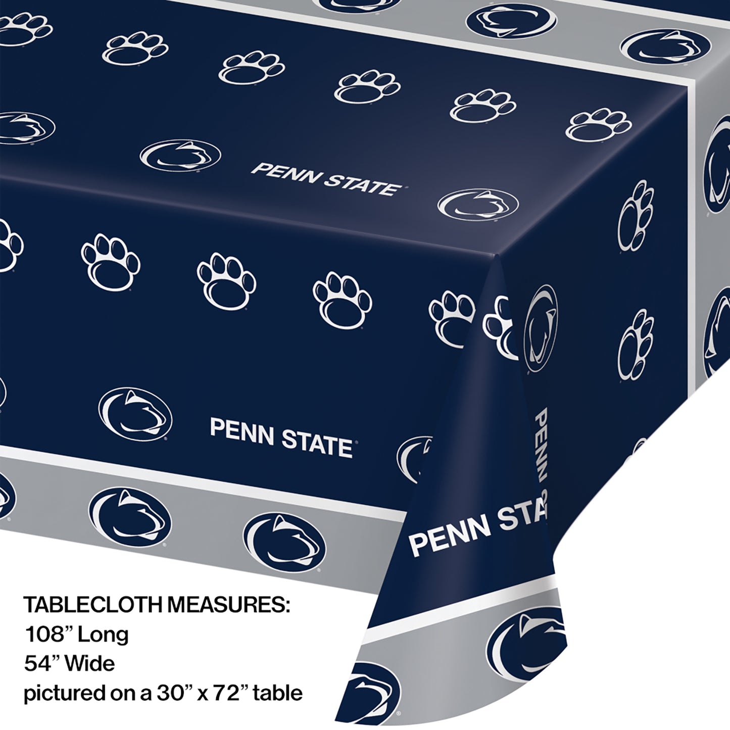 Penn State Plastic Tablecloths 12 ct