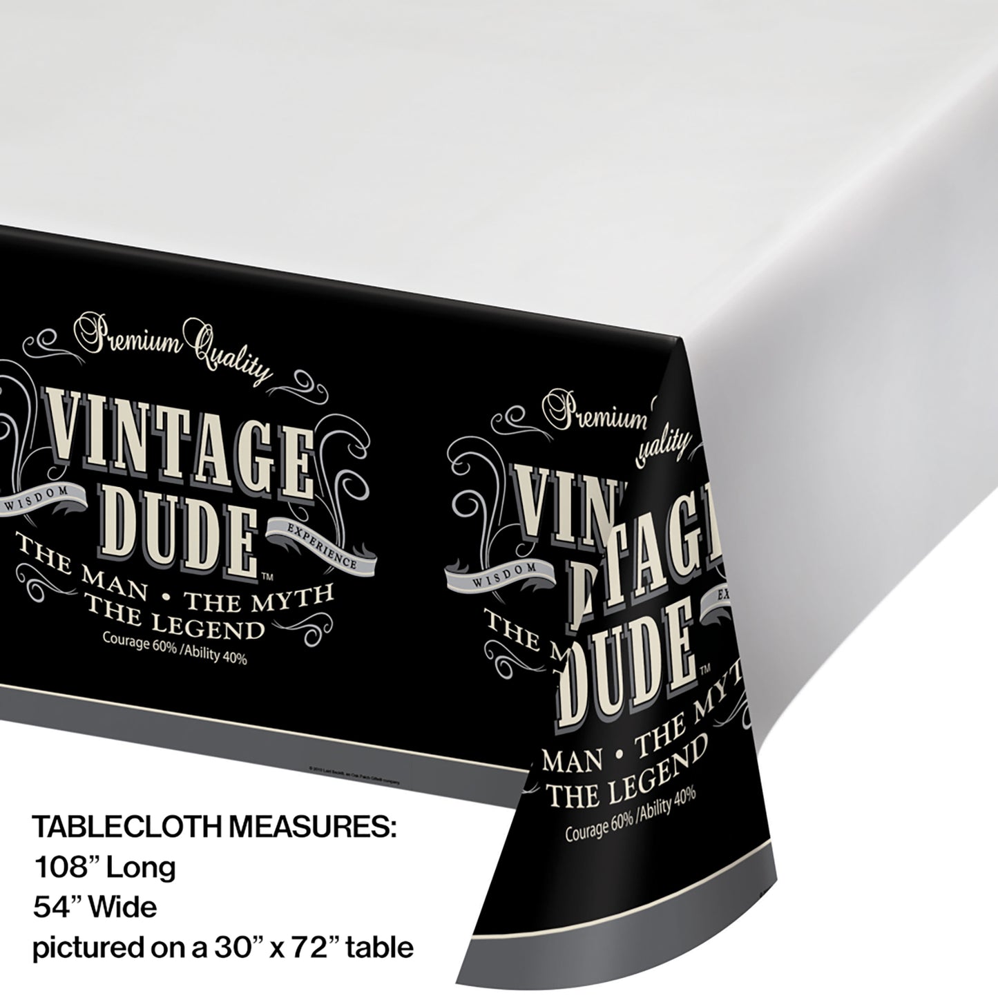 Vintage Dude Tablecloths 6 ct