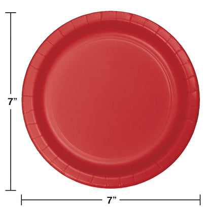 Classic Red Dessert Plates 240 ct