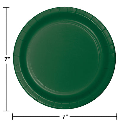 Hunter Green Dessert Plates 240 ct
