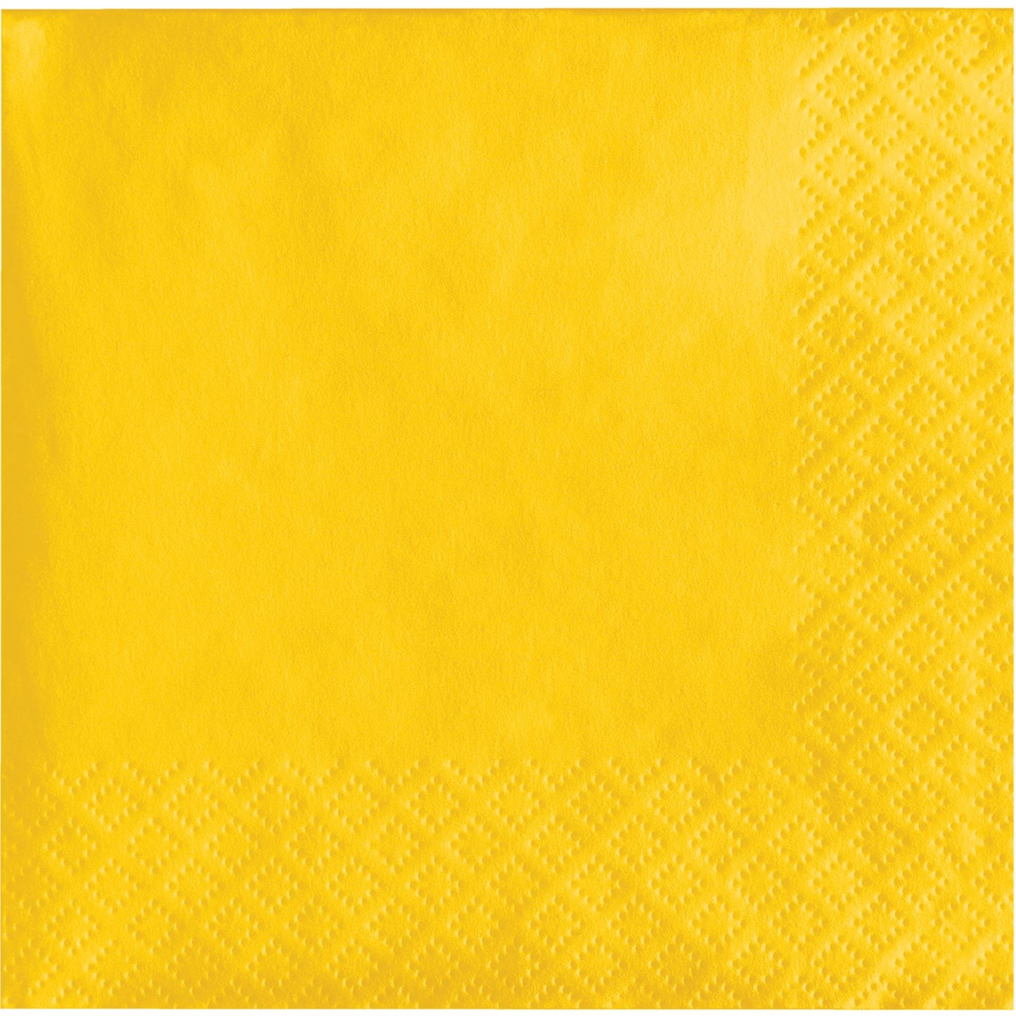 School Bus Yellow 2-Ply Beverage Napkins 600 ct