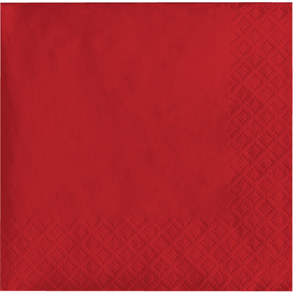 Classic Red 2-Ply Beverage Napkins 600 ct