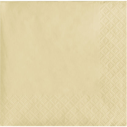 Ivory 2-Ply Beverage Napkins 600 ct